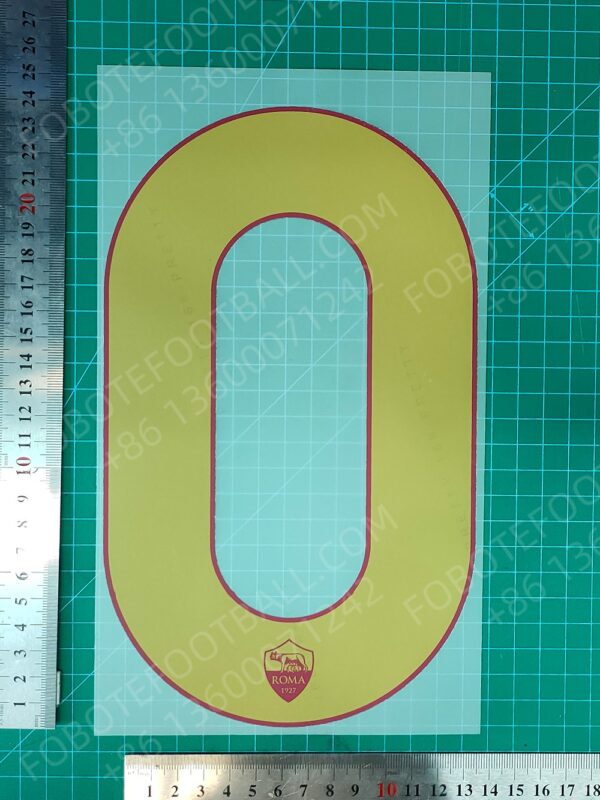 Roma 2024-25 Home Nameset for Football Shirt Any Name & Number - Image 7