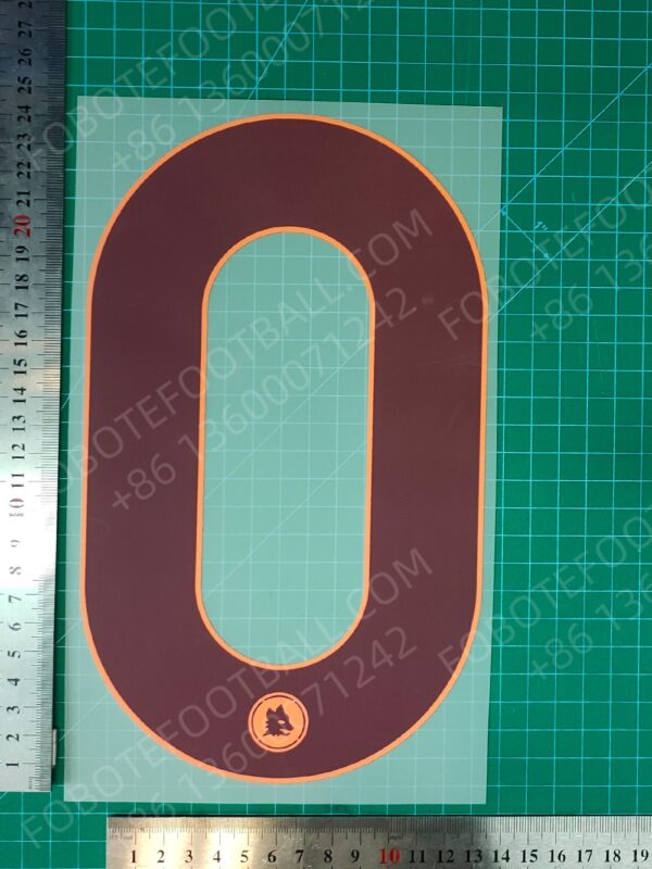 Roma 2024-25 Away Nameset for Football Shirt Any Name & Number - Image 7