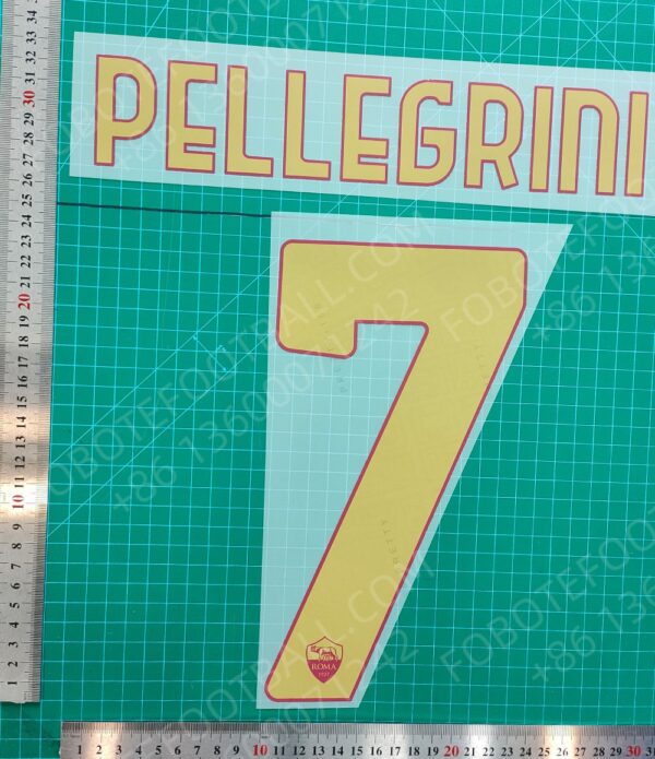Roma 2024-25 Home Nameset for Football Shirt Any Name & Number