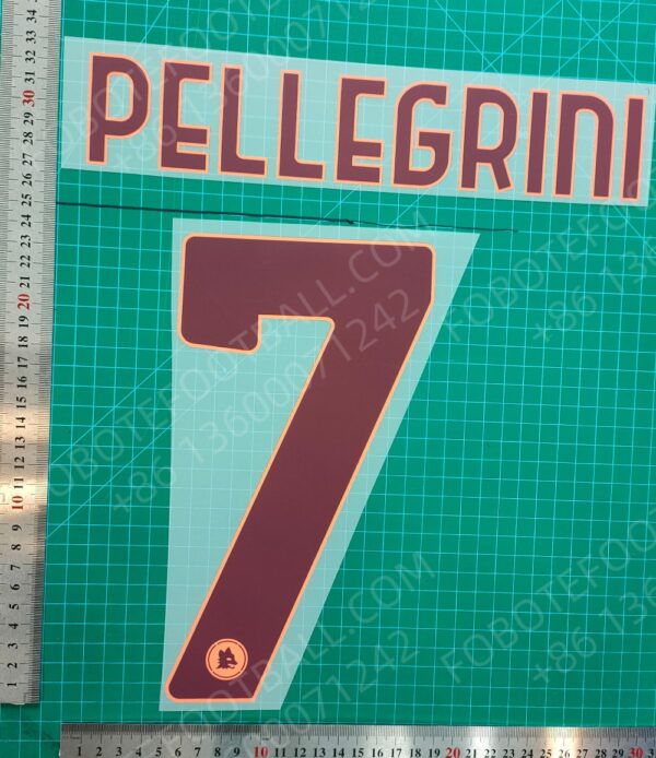 Roma 2024-25 Away Nameset for Football Shirt Any Name & Number