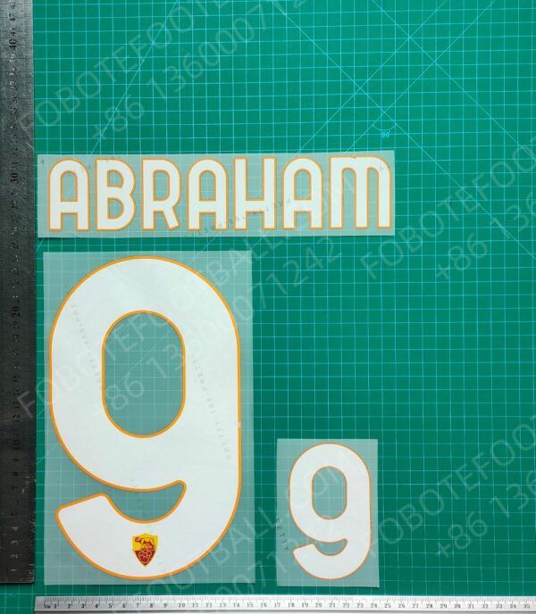 Roma 2024-25 2nd Away Nameset for Football Shirt Any Name & Number - Image 2