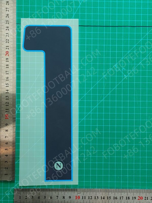 Napoli 2024-25 Away Nameset for Football Shirt Any Name & Number - Image 5
