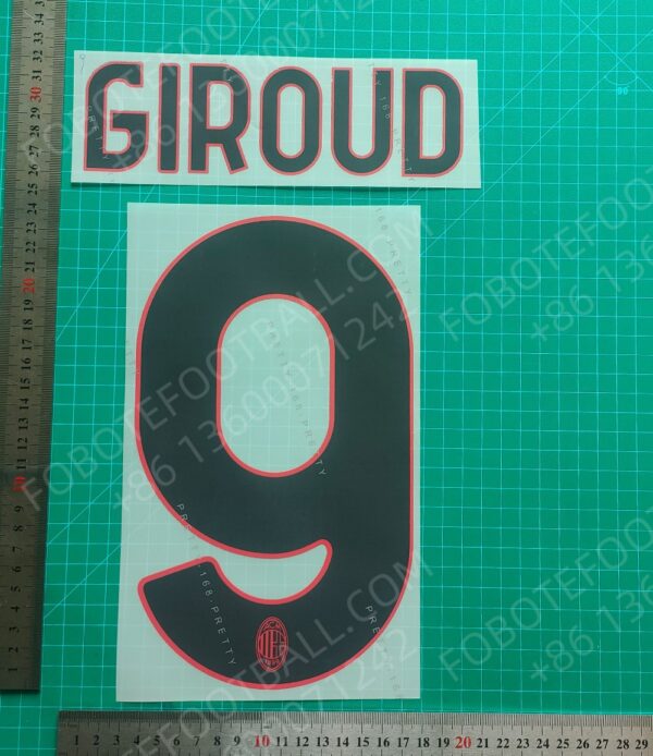 AC Milan 2024-25 Away Nameset for Football Shirt Player Name - Image 4