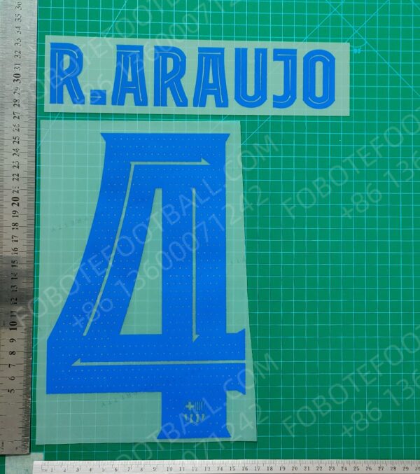 Barcelona UCL 2024-25 2nd Away Nameset for Football Shirt Any Name & Number - Image 2