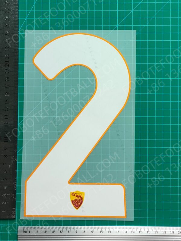 Roma 2024-25 2nd Away Nameset for Football Shirt Any Name & Number - Image 9