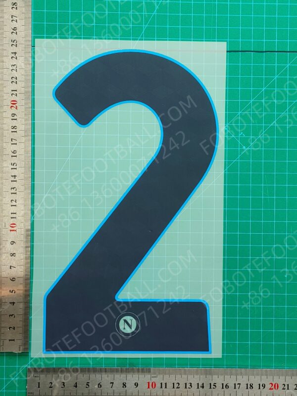 Napoli 2024-25 Away Nameset for Football Shirt Any Name & Number - Image 6