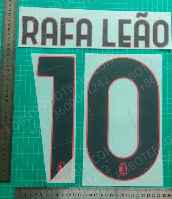 AC Milan 2024-25 Away Nameset for Football Shirt Player Name - Image 3