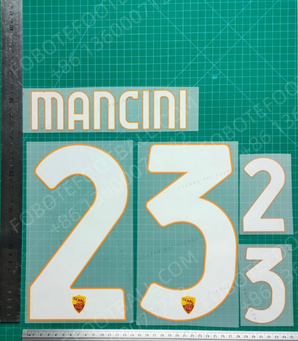 Roma 2024-25 2nd Away Nameset for Football Shirt Any Name & Number - Image 5