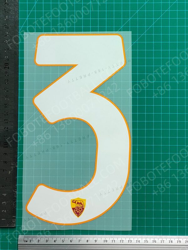 Roma 2024-25 2nd Away Nameset for Football Shirt Any Name & Number - Image 10