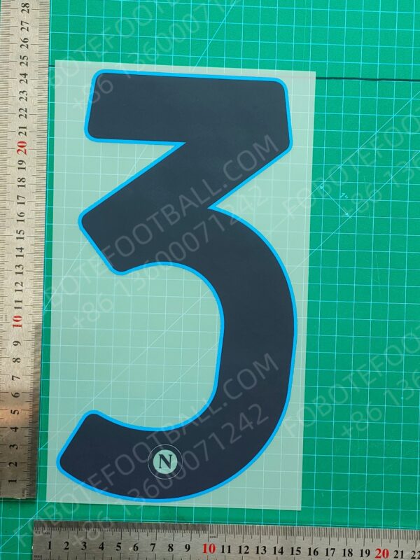 Napoli 2024-25 Away Nameset for Football Shirt Any Name & Number - Image 7