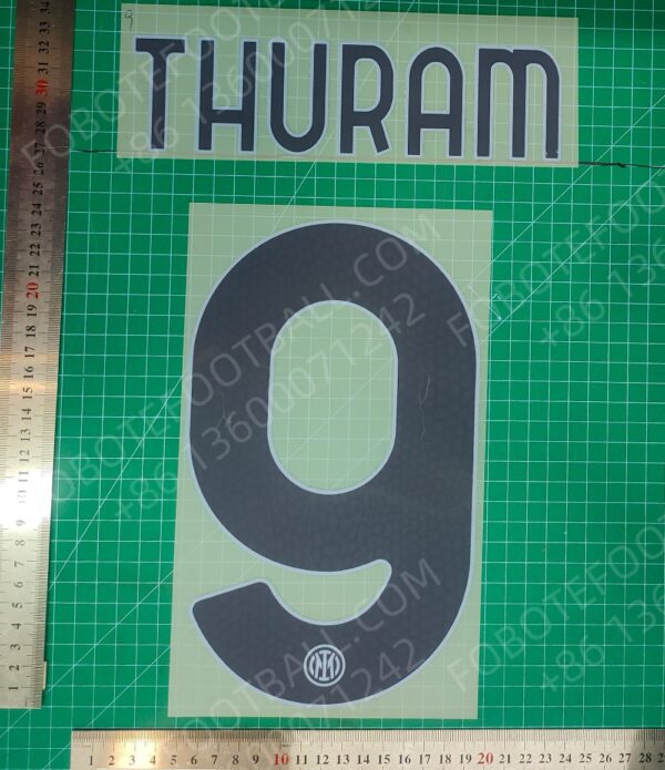 Inter Milan 2024-25 Away Nameset for Football Shirt Player Name - Image 3