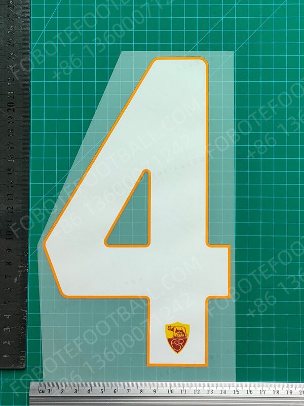 Roma 2024-25 2nd Away Nameset for Football Shirt Any Name & Number - Image 11
