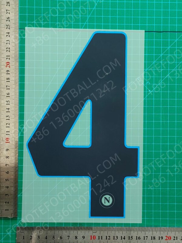 Napoli 2024-25 Away Nameset for Football Shirt Any Name & Number - Image 8