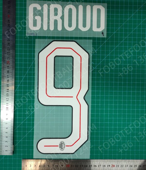 AC Milan UCL 2024-25 Home Nameset for Football Shirt Any Name & Number - Image 2