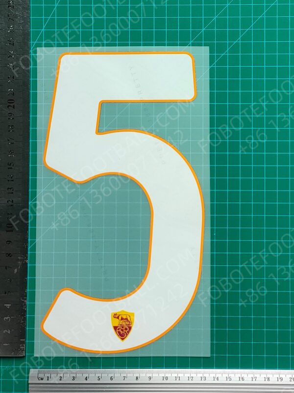 Roma 2024-25 2nd Away Nameset for Football Shirt Any Name & Number - Image 12