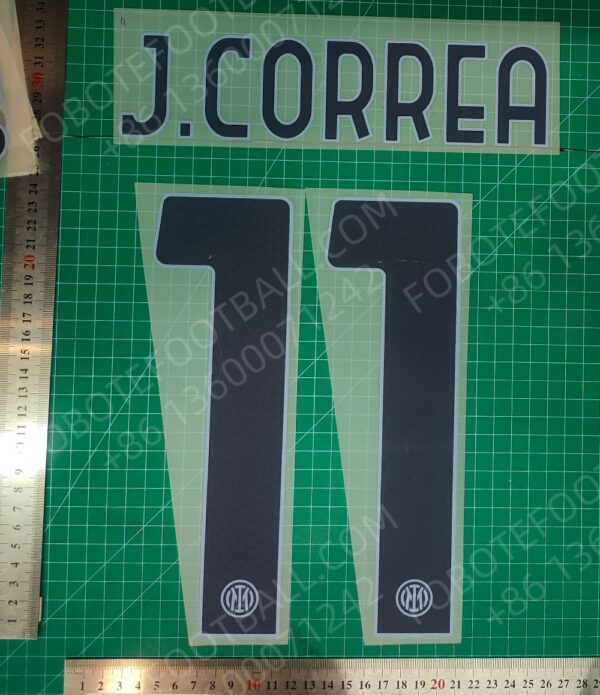 Inter Milan 2024-25 Away Nameset for Football Shirt Player Name - Image 5