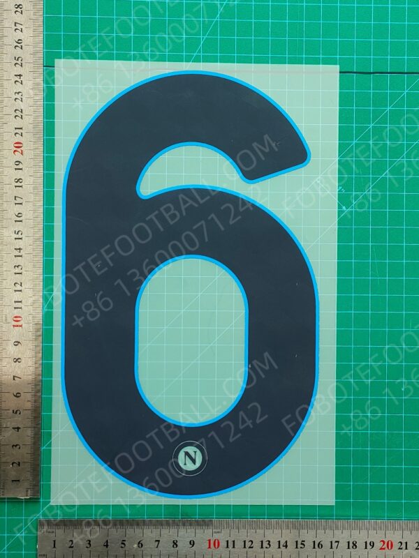 Napoli 2024-25 Away Nameset for Football Shirt Any Name & Number - Image 10