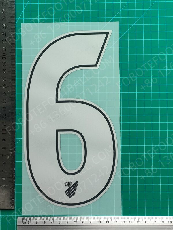Clube Atlético Paranaense 2024/25 Home Nameset for Football Shirt Any Name & Number - Image 7