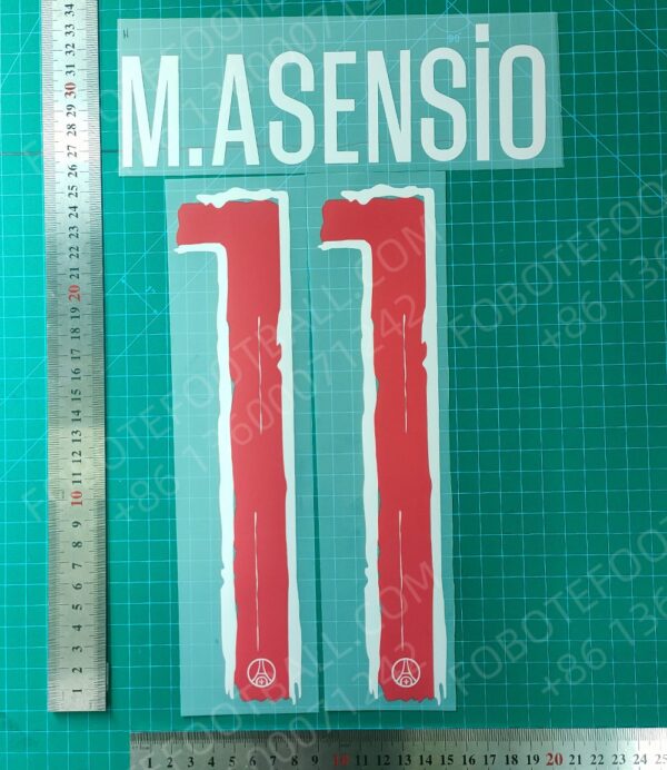 PSG UCL 2024-25 Home Nameset for Football Shirt Player Name - Image 5