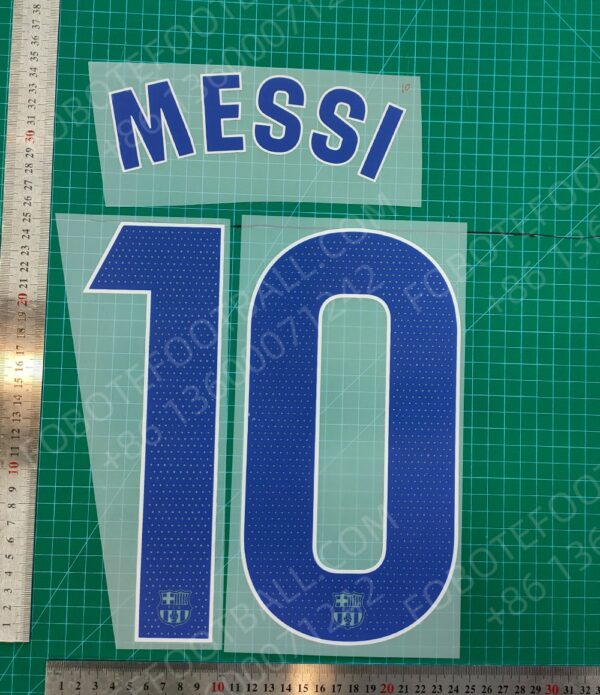 Barcelona 2024-25 2nd Away Nameset for Football Shirt Any Name & Number - Image 6