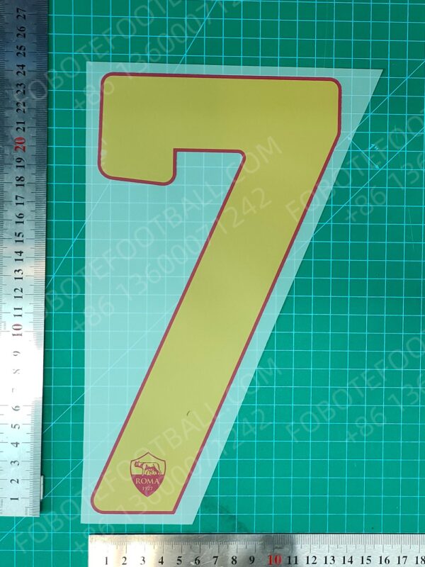 Roma 2024-25 Home Nameset for Football Shirt Any Name & Number - Image 14