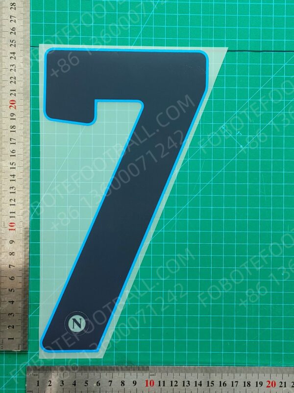 Napoli 2024-25 Away Nameset for Football Shirt Any Name & Number - Image 11