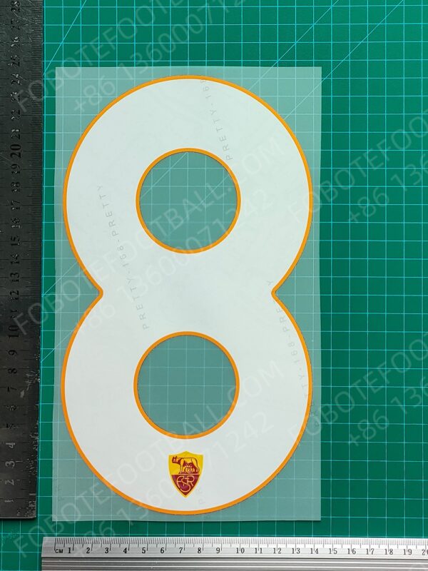 Roma 2024-25 2nd Away Nameset for Football Shirt Any Name & Number - Image 15