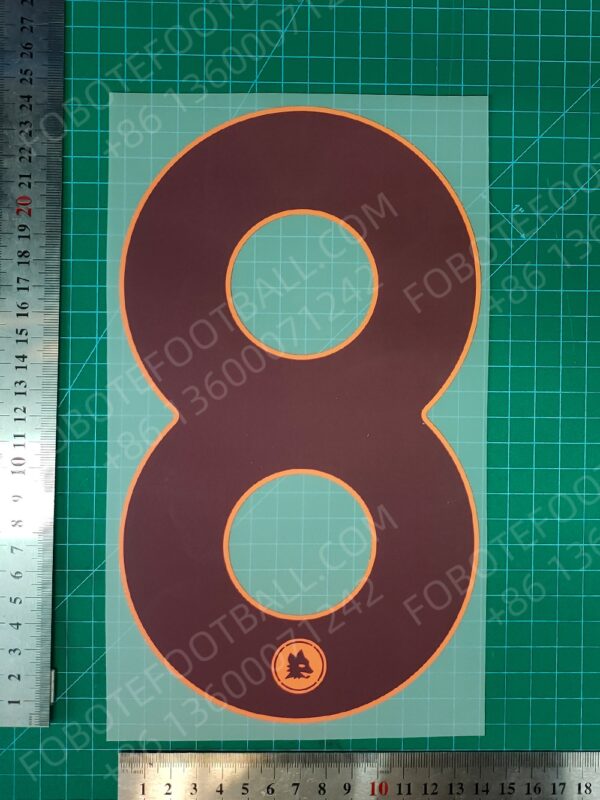 Roma 2024-25 Away Nameset for Football Shirt Any Name & Number - Image 15