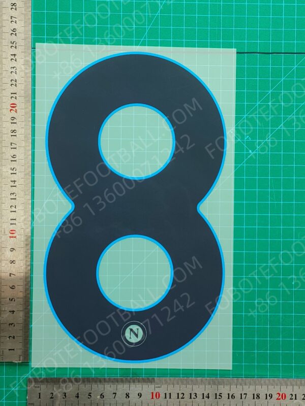 Napoli 2024-25 Away Nameset for Football Shirt Any Name & Number - Image 12