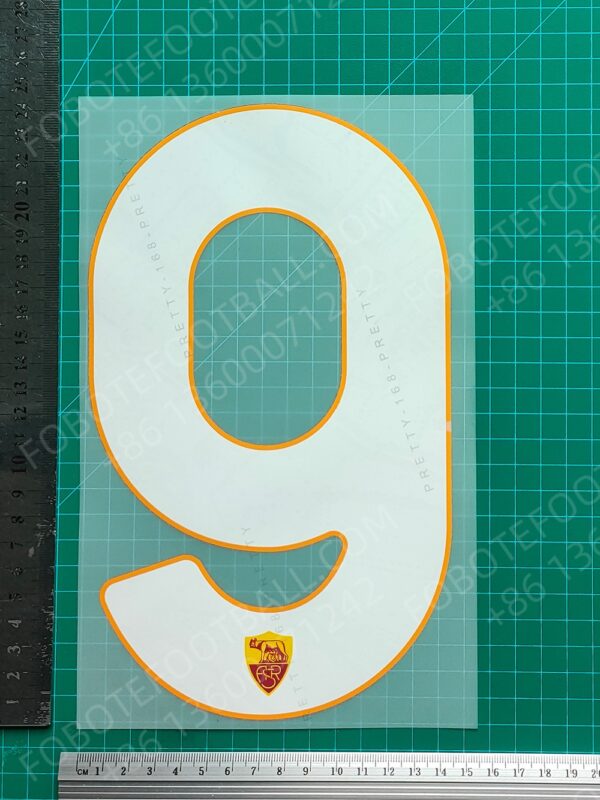Roma 2024-25 2nd Away Nameset for Football Shirt Any Name & Number - Image 16