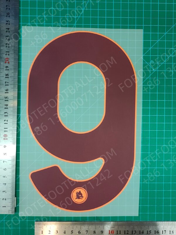 Roma 2024-25 Away Nameset for Football Shirt Any Name & Number - Image 16