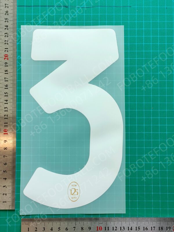 AC Milan 125th Anniversary Special Edition Nameset for Football Shirt Any Name & Number - Image 6