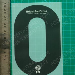 EFL Championship 2023/24 Black Nameset for Football Shirt Any Name & Number