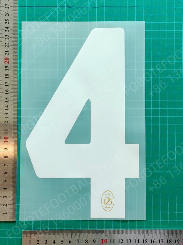 AC Milan 125th Anniversary Special Edition Nameset for Football Shirt Any Name & Number - Image 7