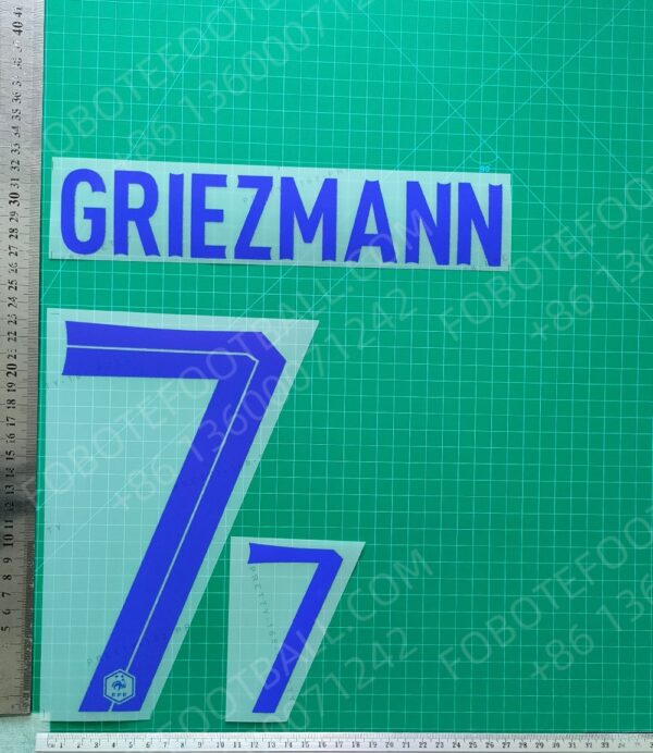 France 2023 Away Player Nameset for Football Shirt Any Name & Number