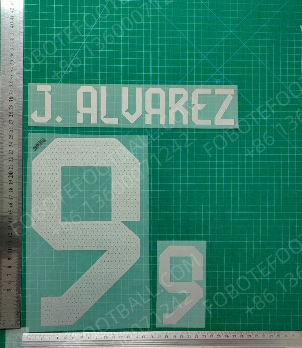 Argentina 2022 World Cup 3 Star Away Nameset for Football Shirt Any Name & Number - Image 3