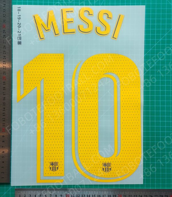 Barcelona 12-21 Home Retro Player Nameset Printing #10 MESSI