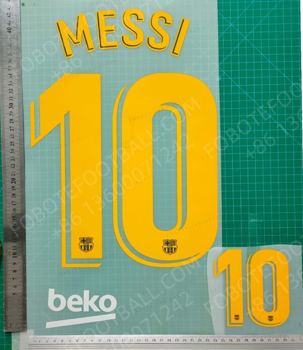 Barcelona 12-21 Home Retro Player Nameset Printing #10 MESSI - Image 2