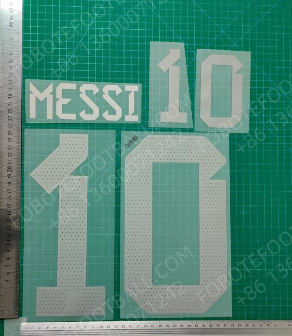 Argentina 2022 World Cup 3 Star Away Nameset for Football Shirt Any Name & Number