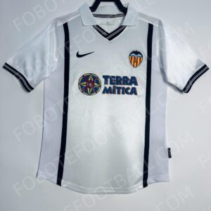 00/01 Valencia CF Home Retro Football Jersey