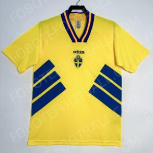 1994 Sweden Home Retro Football Jerseyy