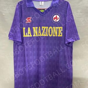 89/90 Fiorentina Home Retro Football Jersey