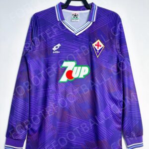 92/93 Fiorentina Home Retro Football Jerse Long sleeves