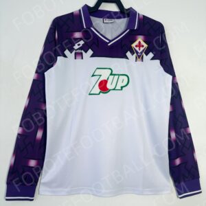 92/93 Fiorentina Away Retro Football Jerse Long sleeves