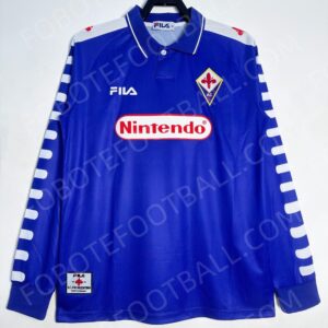 98/99 Fiorentina Home Retro Football Jersey Long sleeves