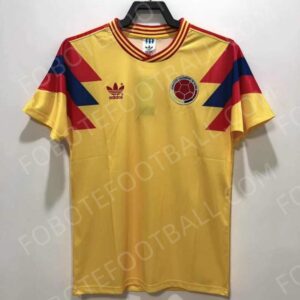 1990 Colombia Home Retro Football Jersey