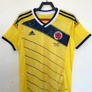 2014 Colombia Home Retro Football Jersey