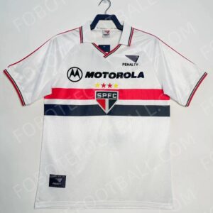 2000 São Paulo Home Retro Football Jersey lapel