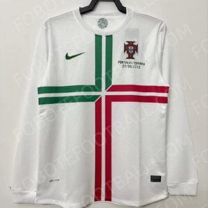 2012 Portugal Away Retro Football Jersey Long sleeves