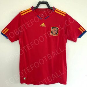 2010 Spain Home Retro Football Jersey
